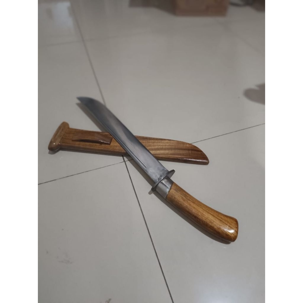 "GOLOK QURBAN PREMIUM- Bahan Baja Chainsaw Bekas, Tajam Awet, Potong Sapi & Kambing Lebih Cepat"