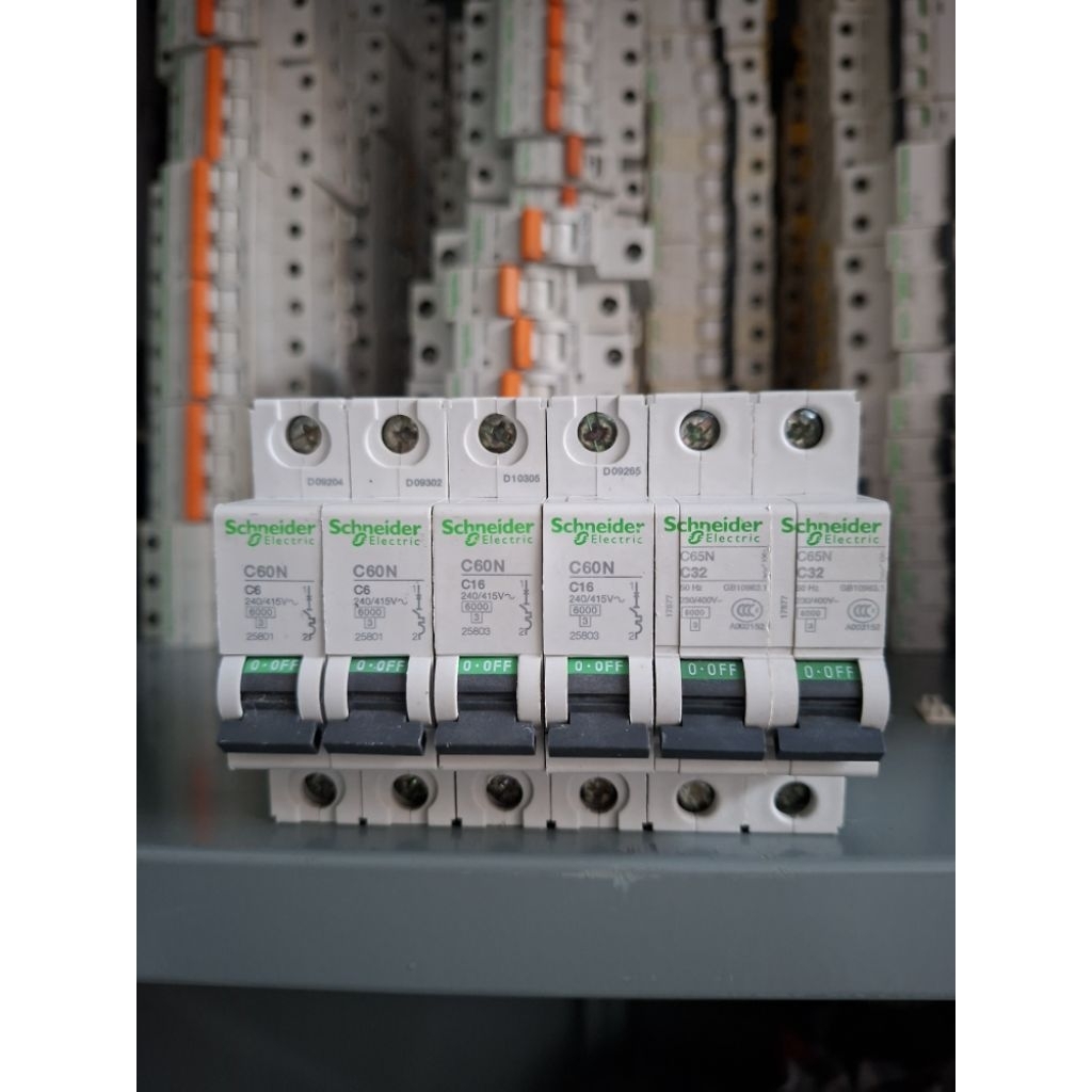 mcb 1 pase C60N 6A,10A,16A,32A