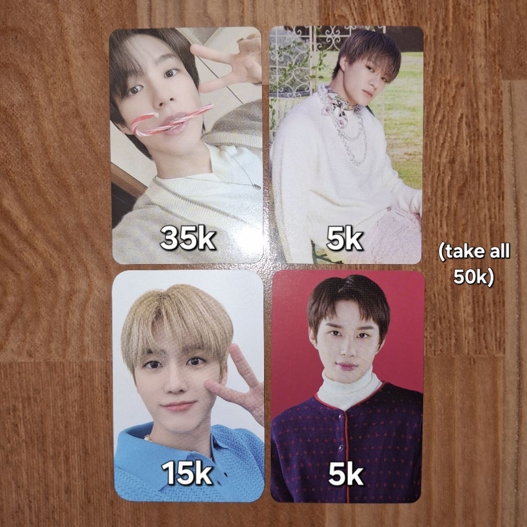 [OFFICIAL] PC Photocard NCT Dream 127 Jeno Jaemin Jungwoo pink christmas 2023 dicon dfesta blanc div