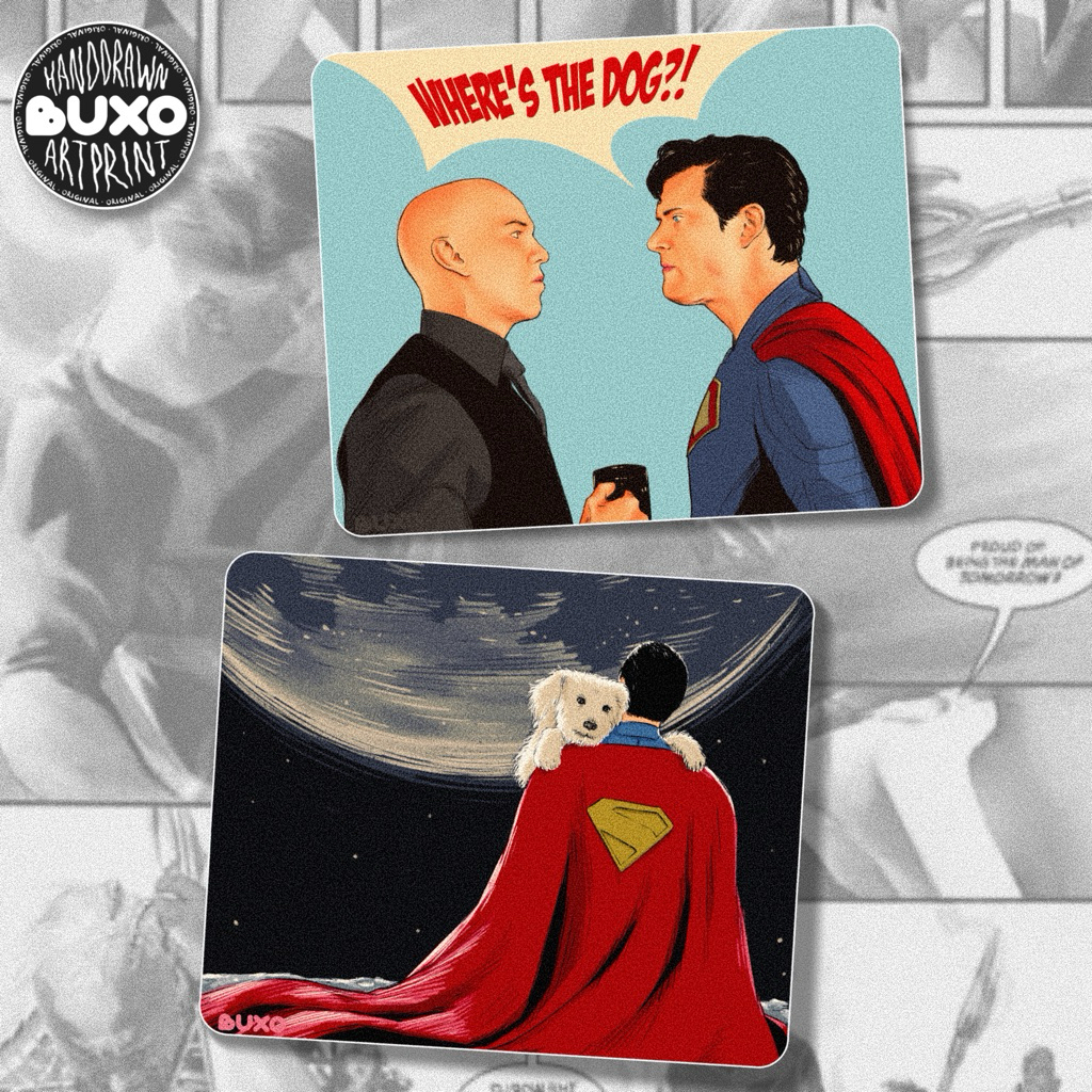 

buxo - SUPERMAN vinyl sticker premium waterproof - film movie lucu unik aesthetic y2k aksesoris laptop gadget tumbler helm