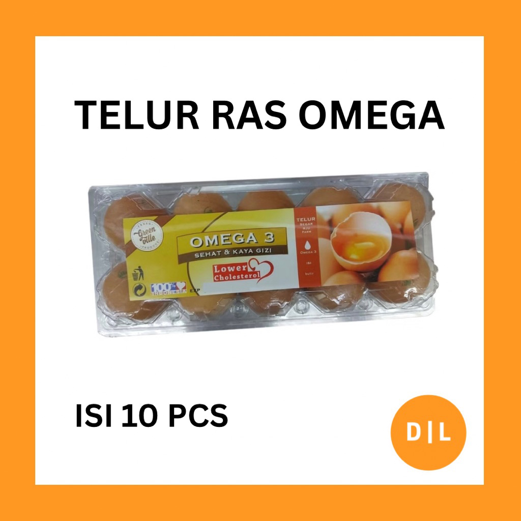 

TELUR RAS OMEGA ISI 10butir / 10pcs