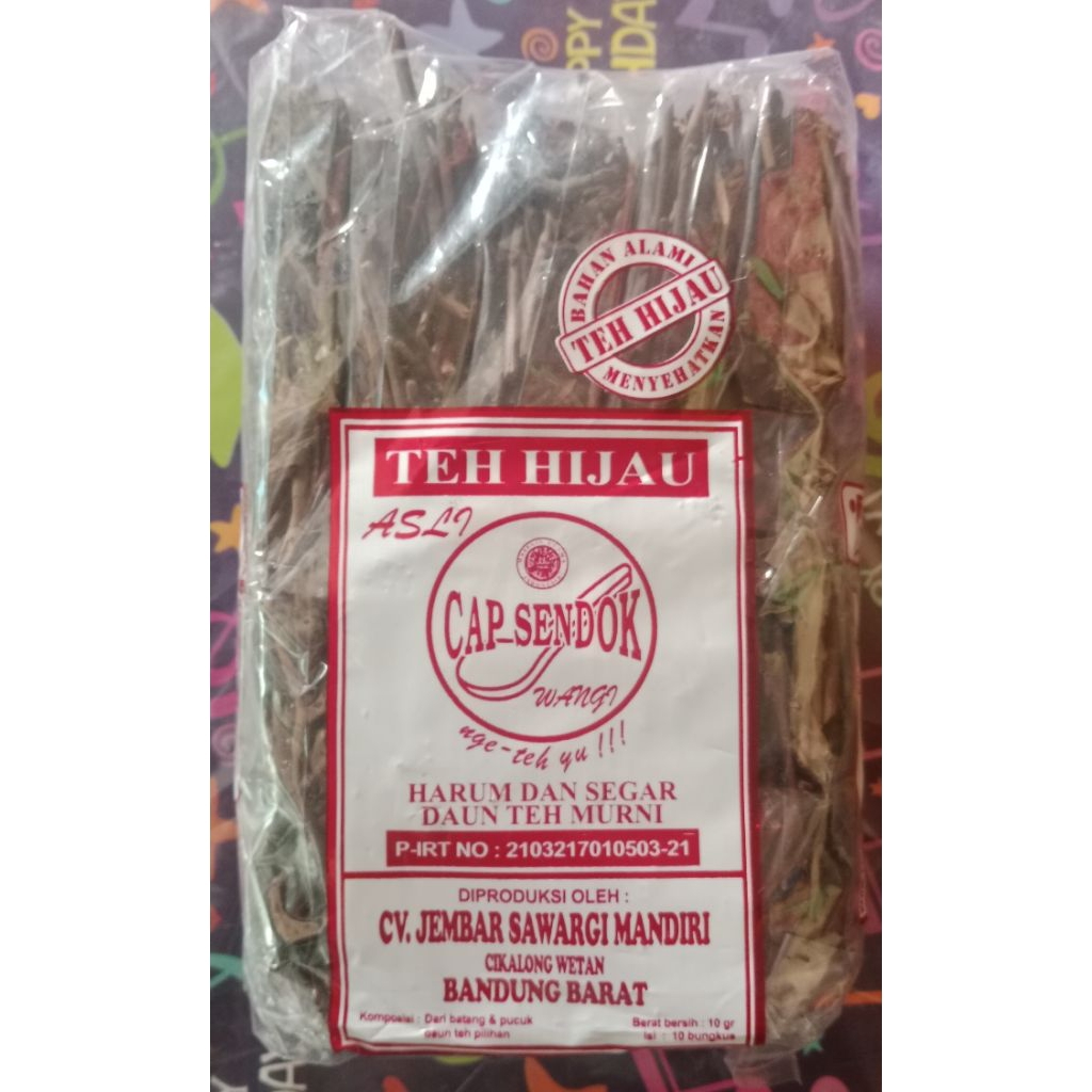

Teh hijau cap sendok 1pak isi 10