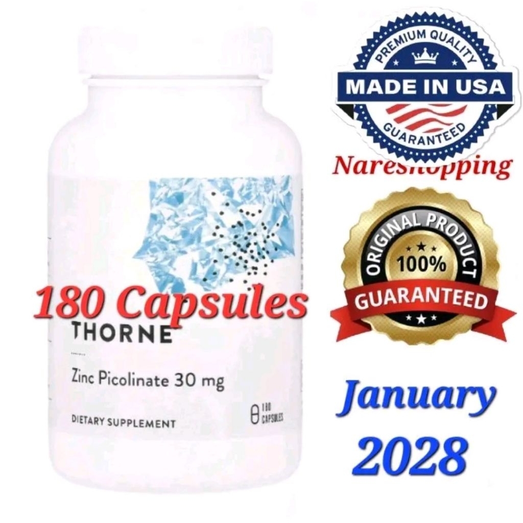Thor Research Zinc Picolinate 30 mg 60 180 Capsules - 30mg