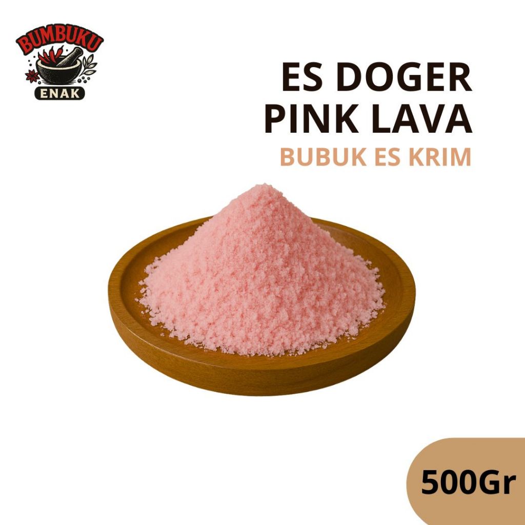 

Bubuk Es Krim Es Doger Pink Lava 500gr – Rasa Autentik Tradisional, Praktis Dibuat, Cocok Jualan & Rumahan
