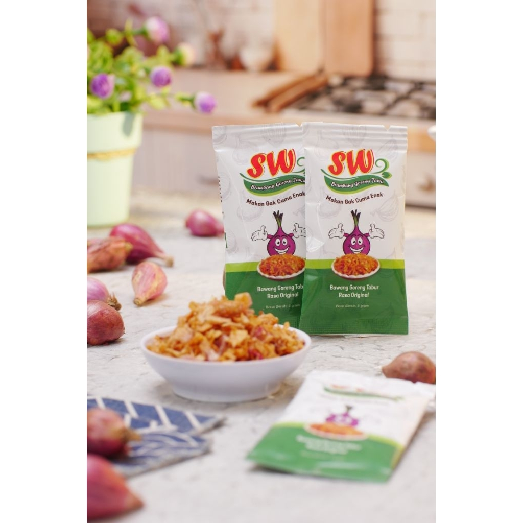 

Bawang goreng sachet traveling sekali tabur SW Brambang goreng jawa 5gram