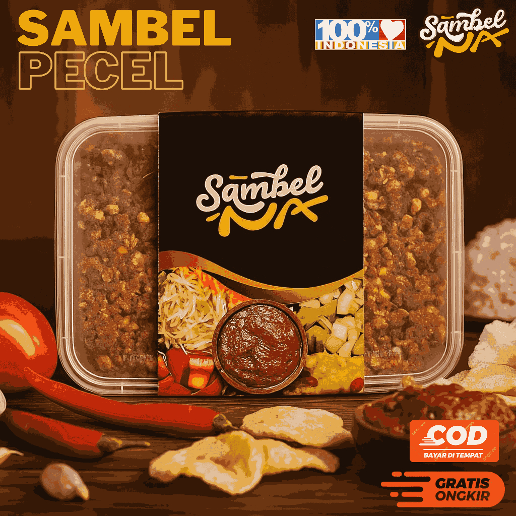 

Sambal Pecel Ponorogo Bumbu Pecel Asli Tanpa Bahan Pengawet Sambal Pecel Asli BukNa / 500g