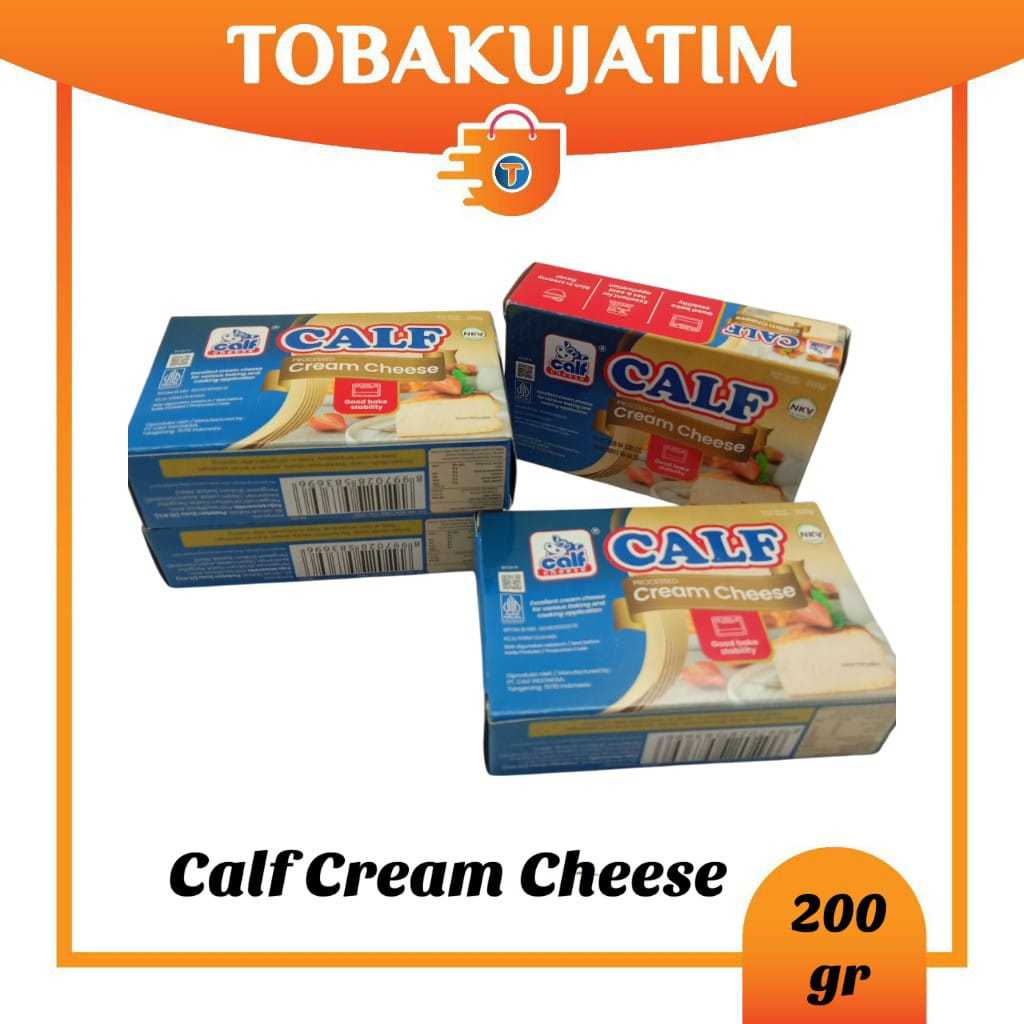 

Calf Cream Cheese 200gr Keju Krim Olahan Lumer Serbaguna