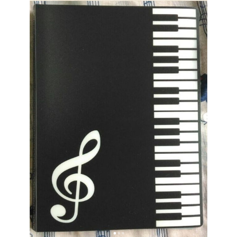 

Keyboard and G Clef Clear Folder 20 sheets