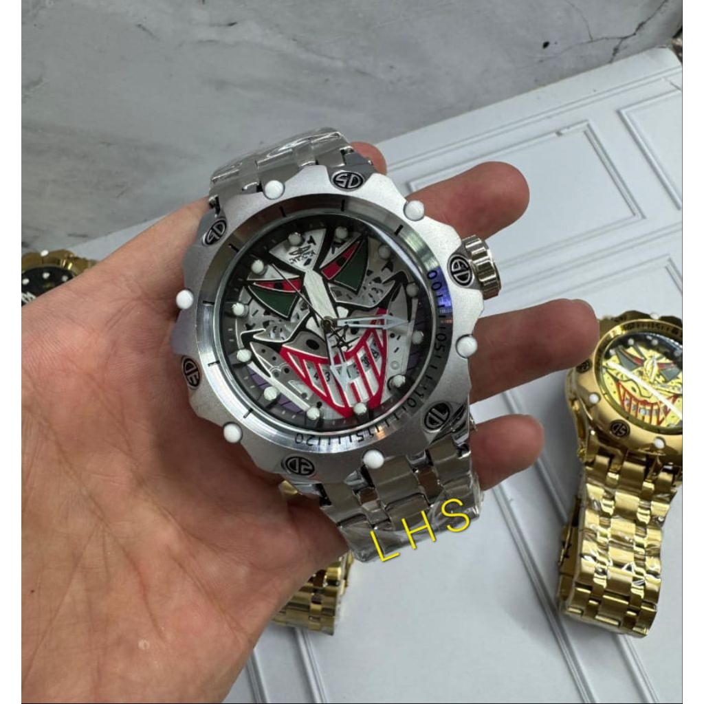 jam tangan pria invicta rantai stainless jam tangan besar/jumbo invicta joker WIS
