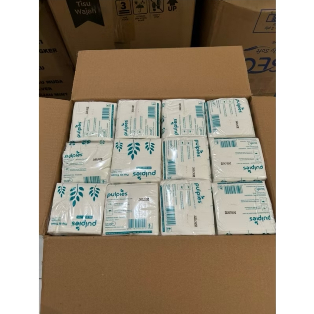 ( PAKET 10 pcs ) Tissue PULPIES Pop Up kotak kecil