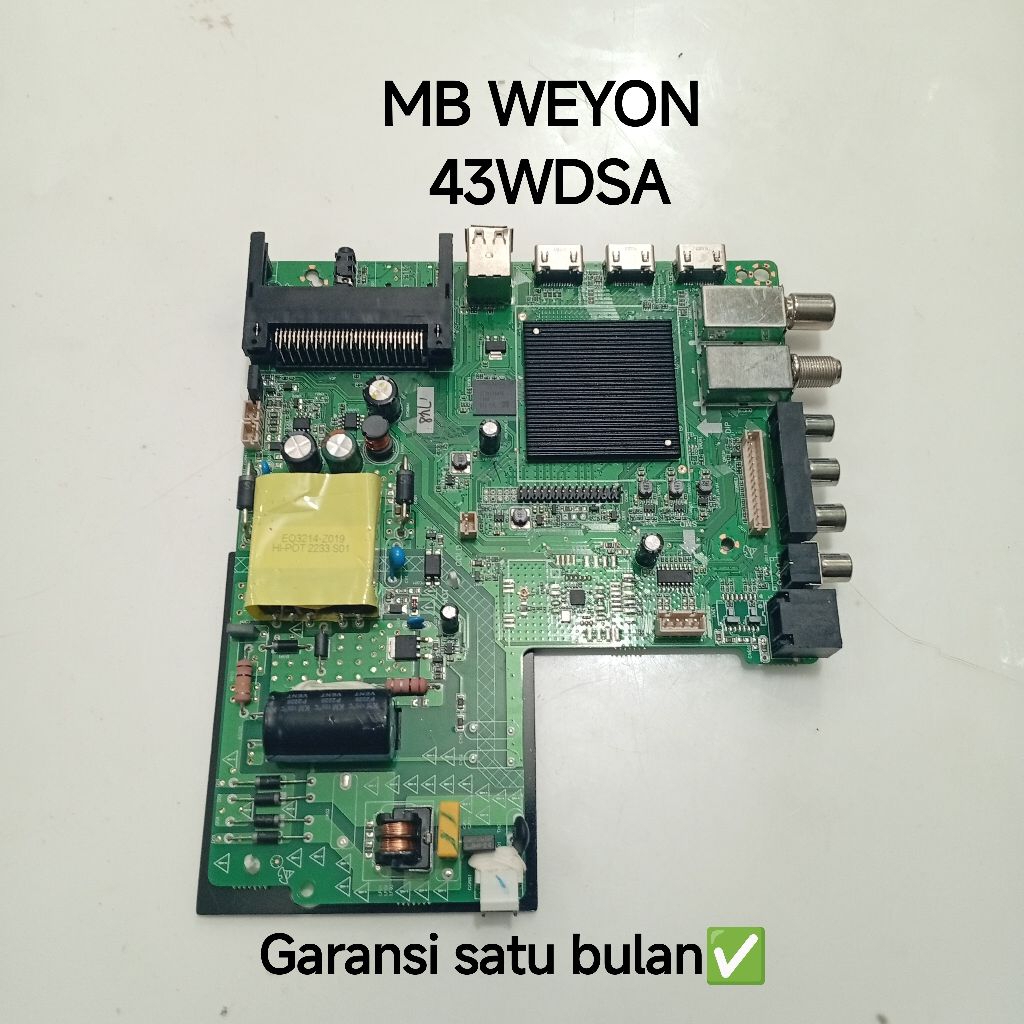 MB TV LED WEYON 43WDSA MAINBOARD-MOTHERBOARD-MOBO-MODUL MESIN TV LED WEYON 43WDSA