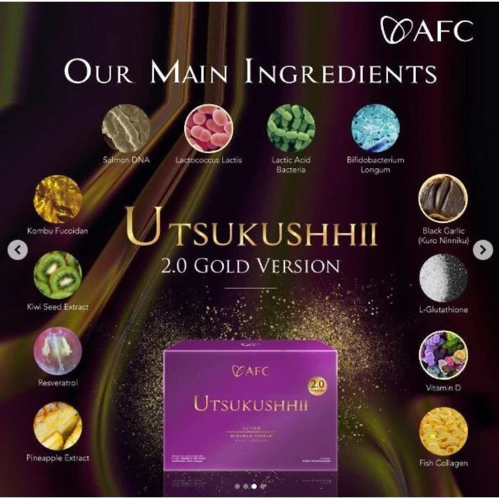 Utsukushii gold original japan 100% exp 2028 dijamin asli