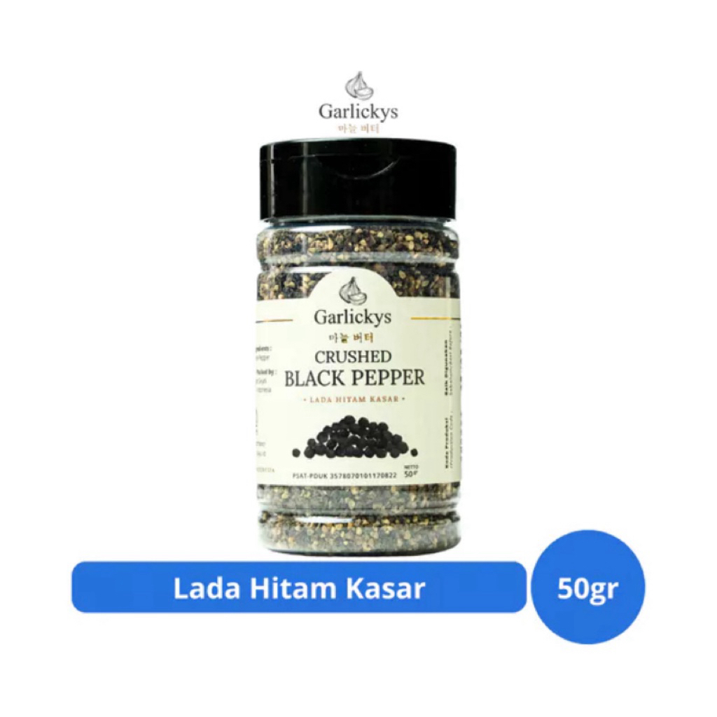 

Garlickys Lada Hitam Kasar 50g – Crushed Black Pepper Berkualitas Premium