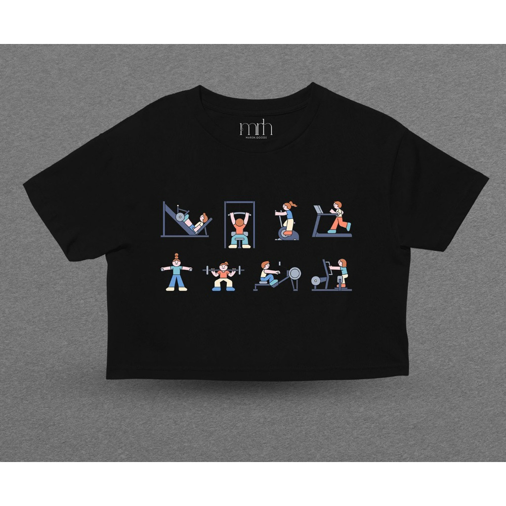 kaos gambar teenage gym