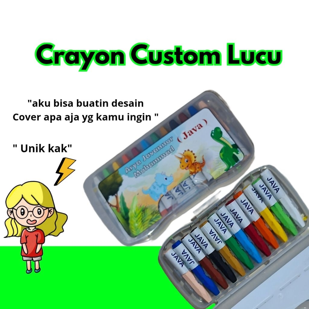 

Crayon aestetik custom lucu