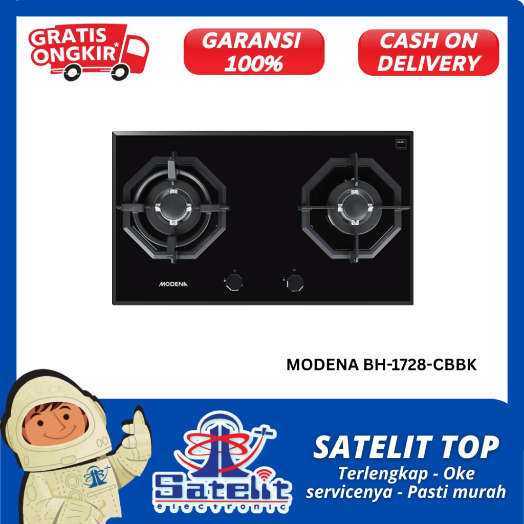 KOMPOR 2 TUNGKU TANAM MODENA BH-1728 CBBK