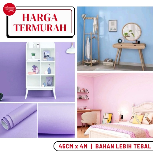 Wallpaper Dinding Kamar Tidur Ungu Polos Walpaper Dinding Ruang Tamu Warna Pastel Ungu Polos