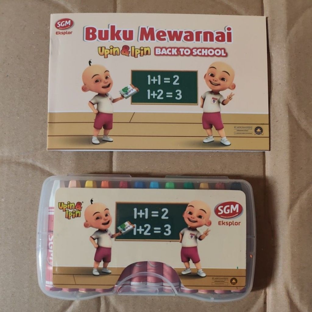 

buku mewarnai mini + crayon 12 warna gimmick sgm
