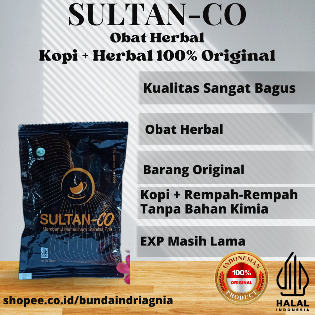 

N-Co Sultan-CO Kopi Bubuk Asli Tanpa Campuran Kopi Herbal Premium Kopi Sultan CO Alami 100%Original
