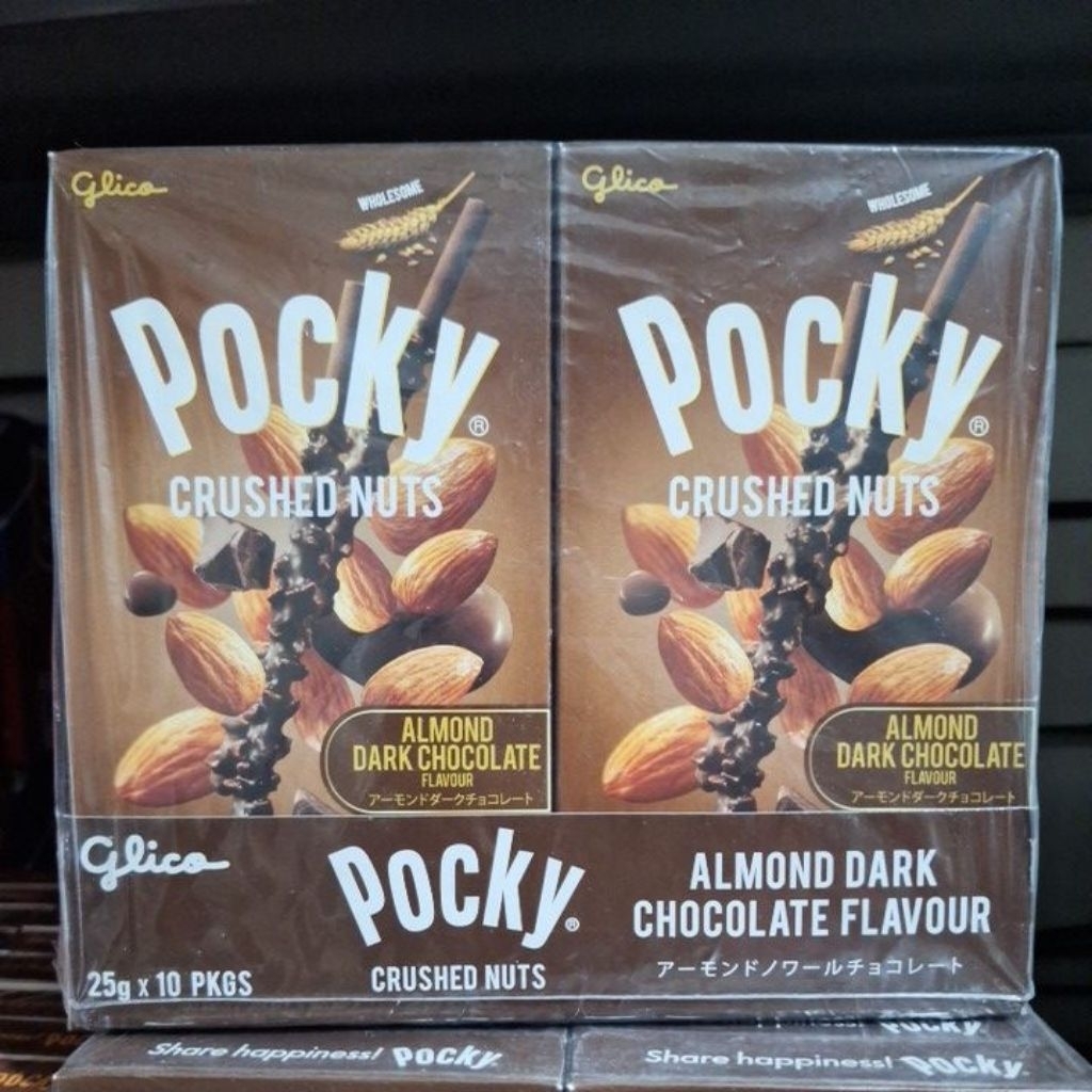 

Glico pocky Almond Dark chocolate flavour @25gr 1pack isi 10pcs