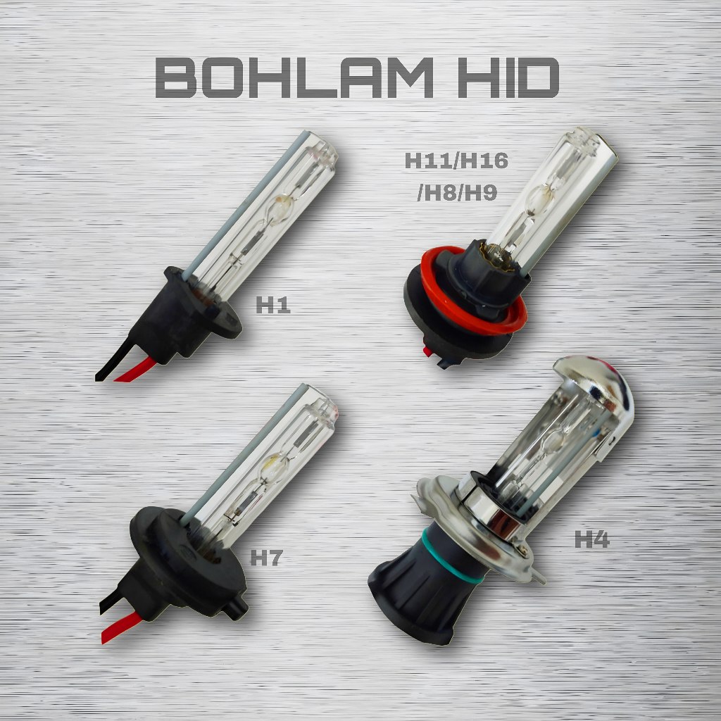 BOHLAM LAMPU HID MOBIL H4 H1 H11 H7 H16 HB3 HB4 35 WATT 55 WATT 6000K PUTIH 35W 55W