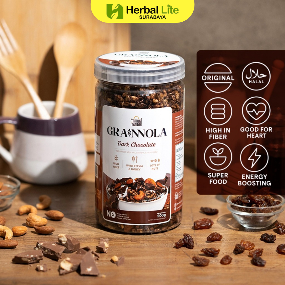 

Timur Tengah Grainnola 500gr Granola Varian Rasa Dark Chocolate Premium Original