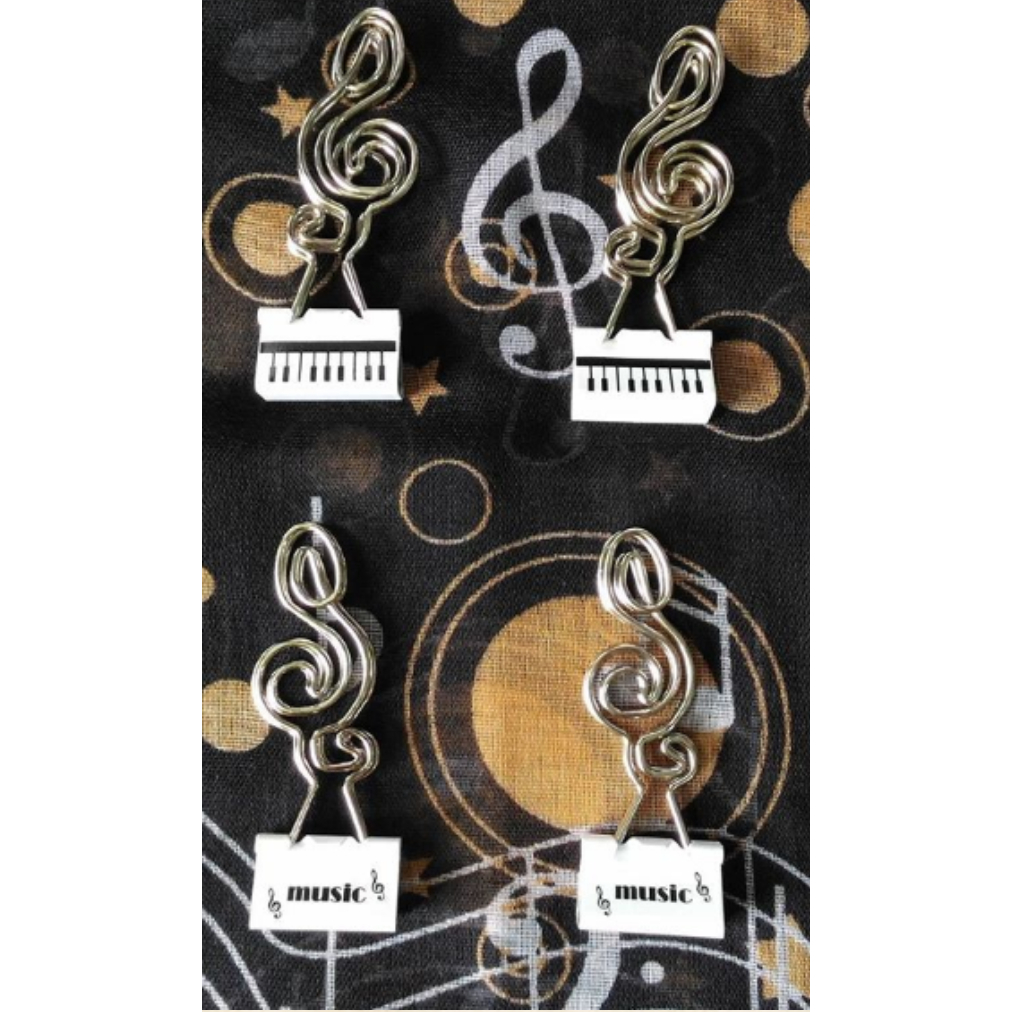 

G Clef Shaped Binder Clip