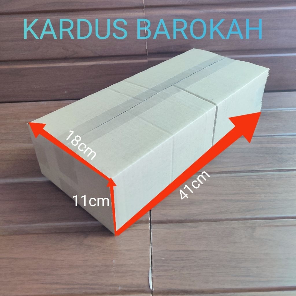

KARDUS BAROKAH BARU 41cm x 18cm x 11cm UNTUK PACKING Polos Luar Dalam Murah Meriah Untuk Packing Paking Dus Karton