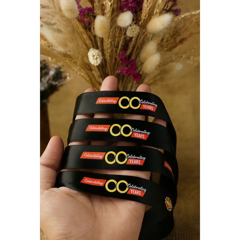 

pita satin/pita hampers/pita packaging/pita sablon custom/tali kado/pengikat hampers custom