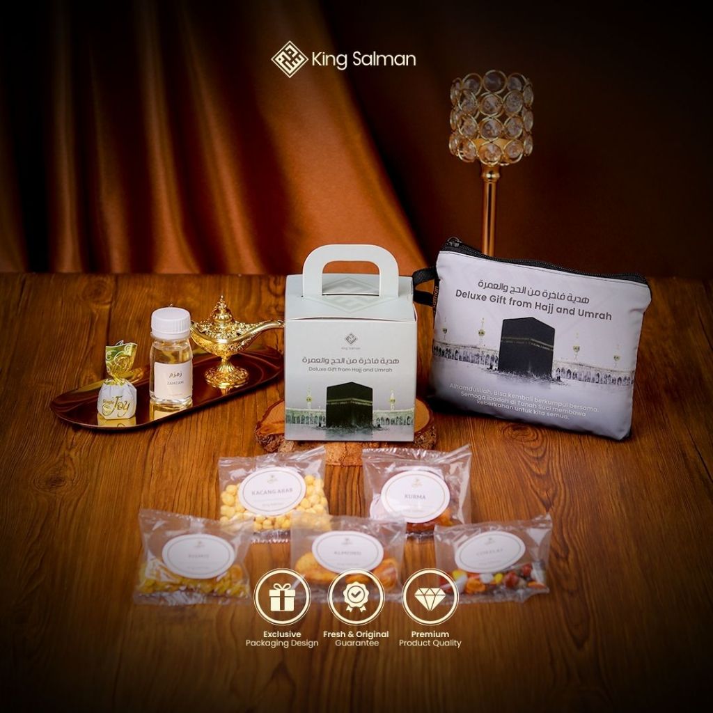 

King Salman - Oleh Oleh Haji & Umroh SHAFA 1 Pcs & MARWAH 1 Pcs Grey - Paket Sample