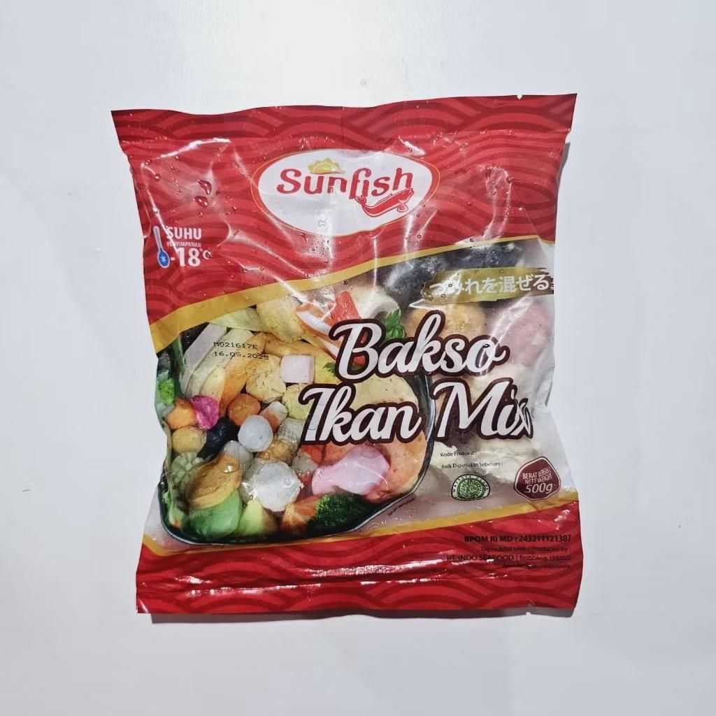 

SUNFISH Bakso ikan mix 500gram