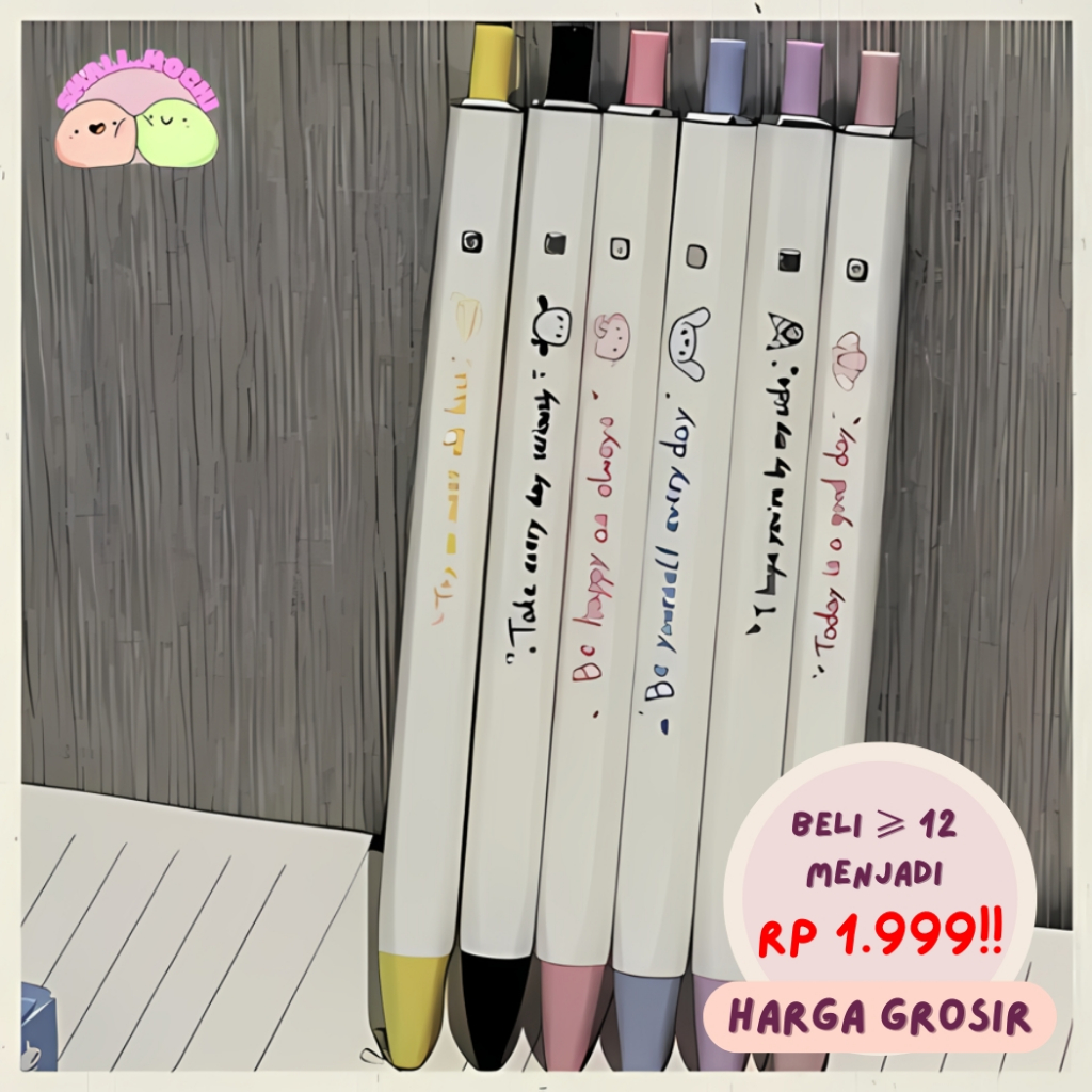 

1 Pcs Pena Sanrio Group Alat Tulis Pulpen Tinta Hitam 0.5mm Best Seller