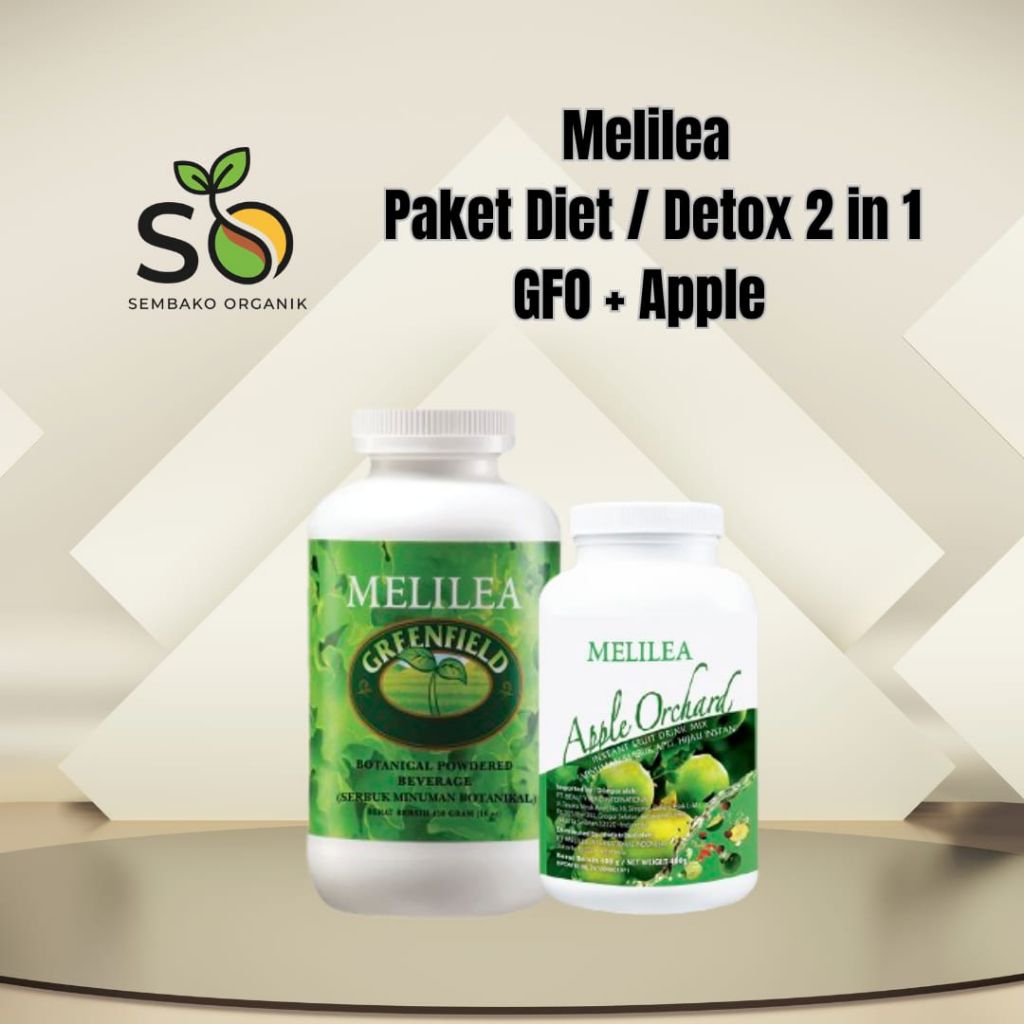 Melilea Paket Detox 2 in 1 GFO Apple