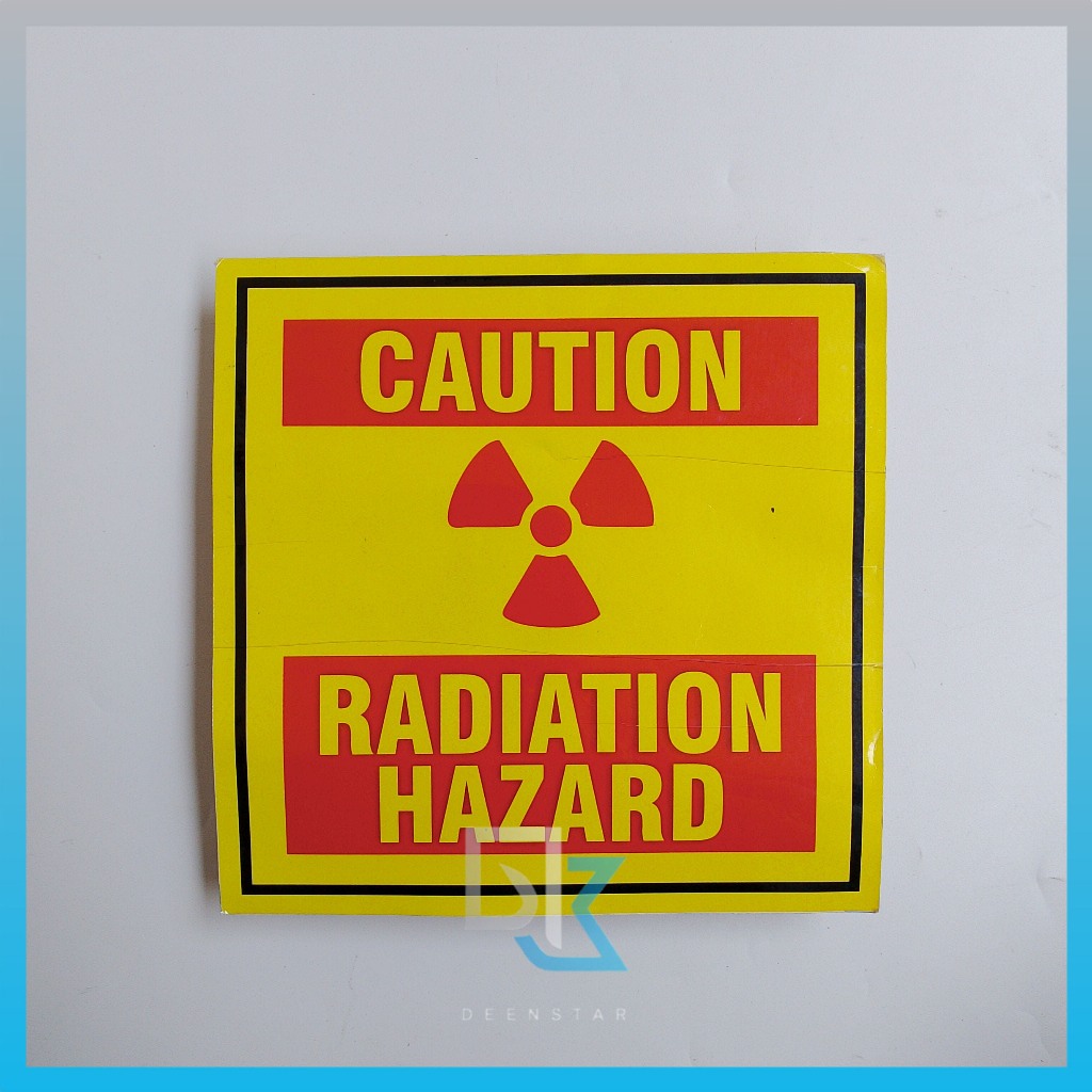

Stiker Caution Radiation Hazard, Stiker B3, Stiker Vinyl Medis