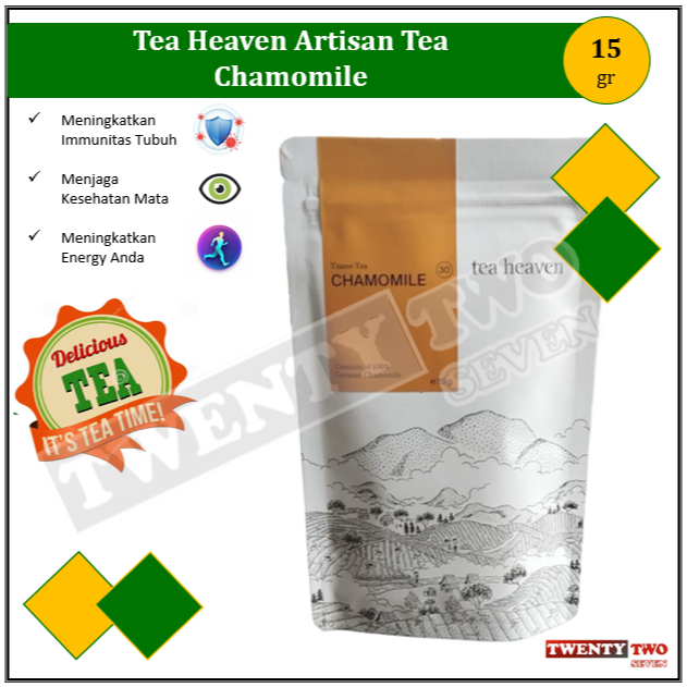 

[doz]|3X Tea Heaven Artisan Tea Chamomile 15 gr