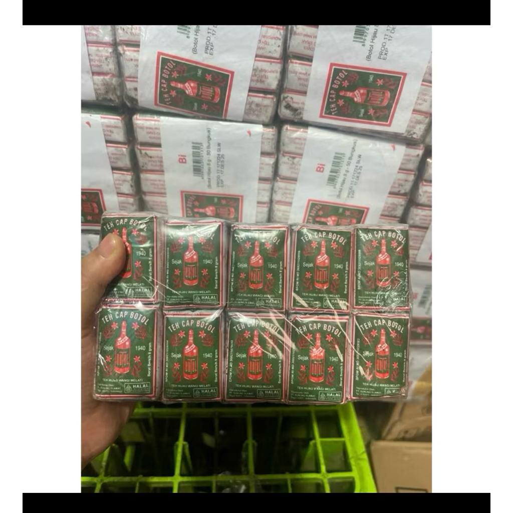 

Teh cap botol SLAWI hijau kecil isi 50pcs