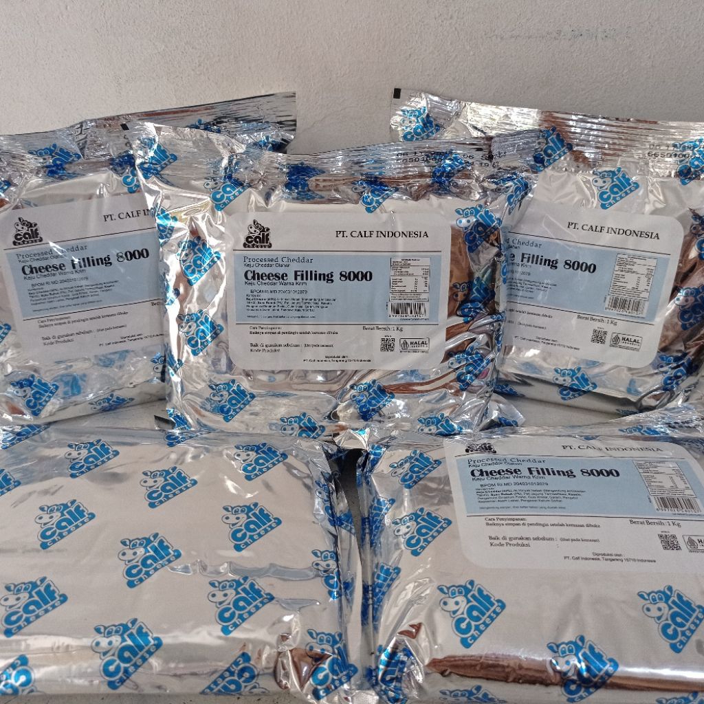 

Calf cheese filling 8000 kemasan 1 kg | calf cheese filling | isian keju | cheese filling