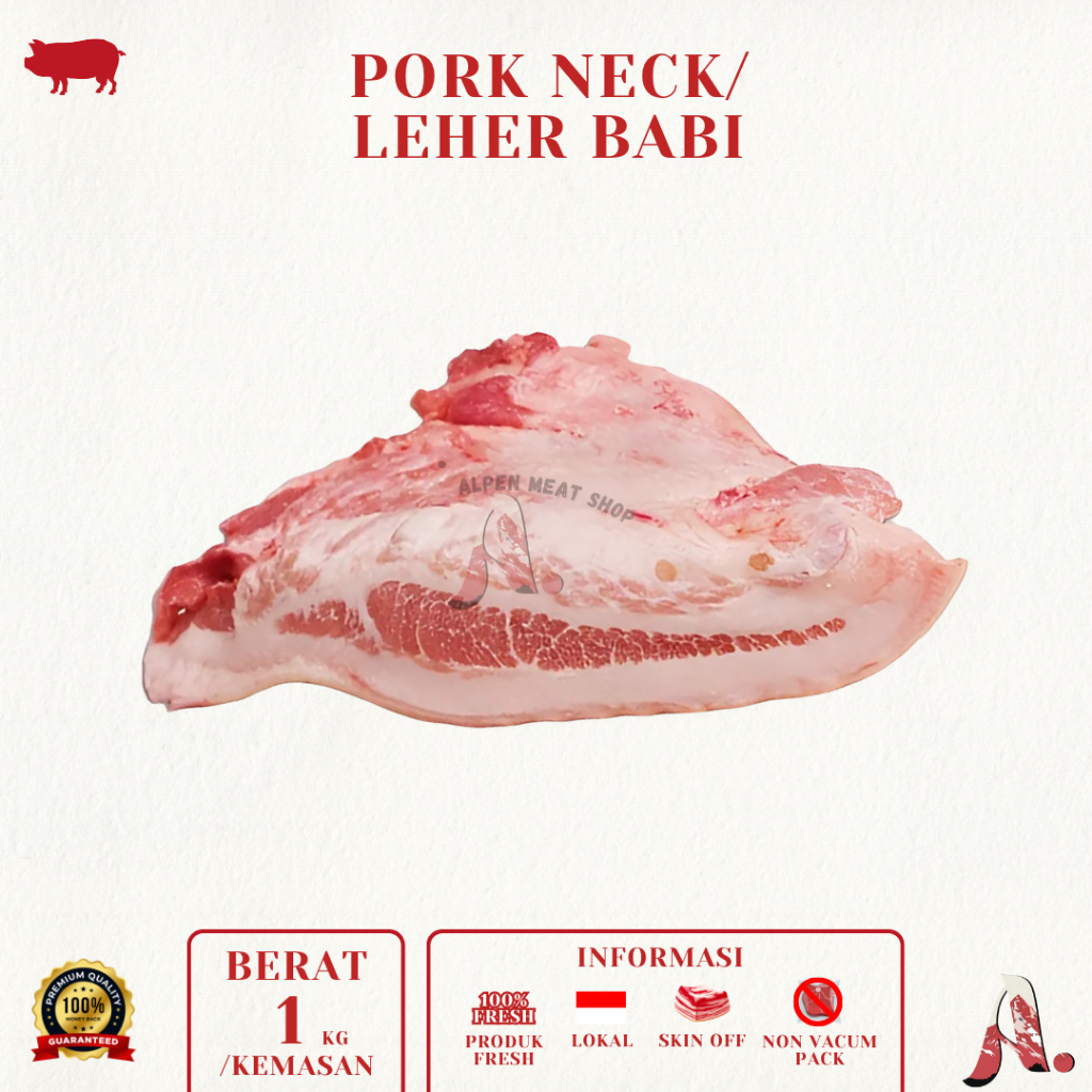 

Leher Babi / Pork Jowl / Daging Babi - Lokal