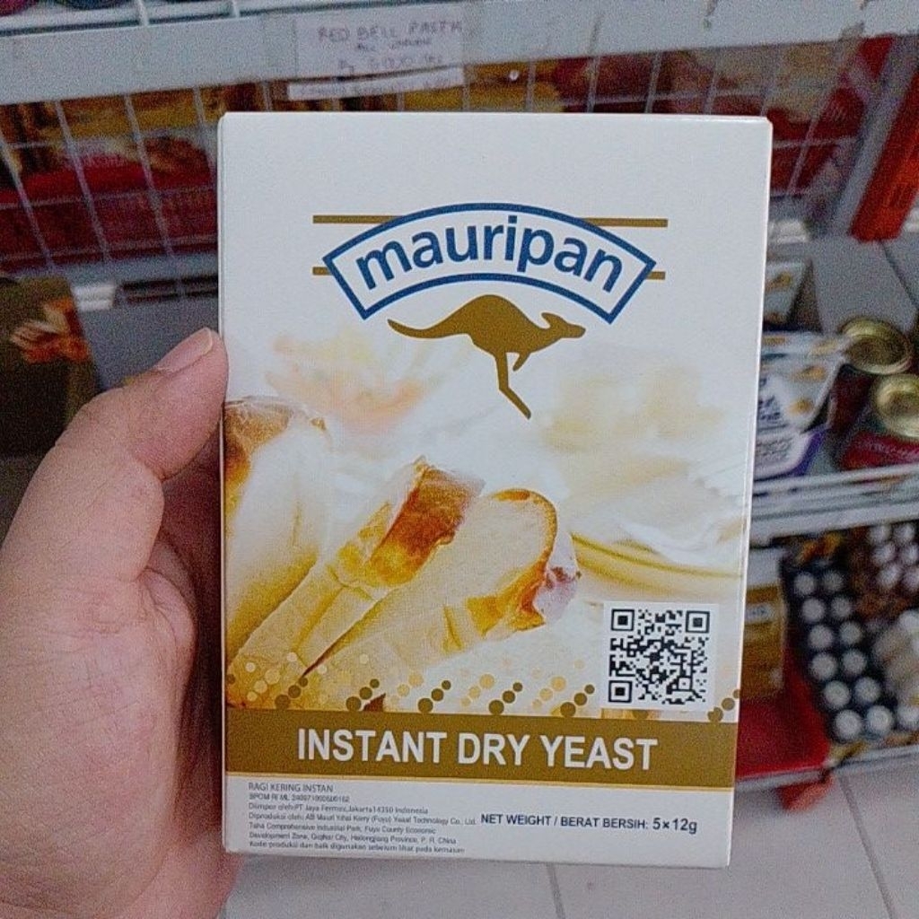 

Mauripan ragi instant 1 box kering isi 5 sachet x 11 gram impor untuk donat roti