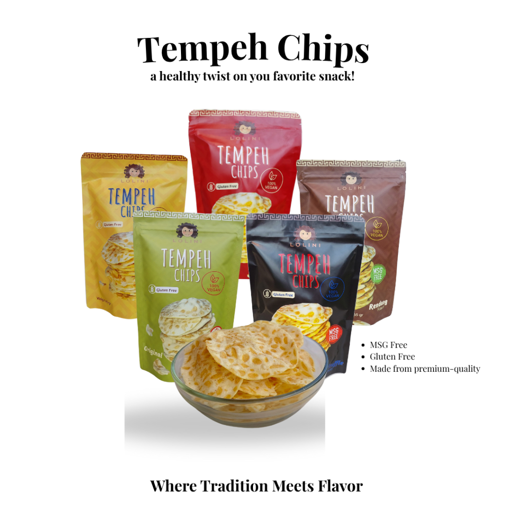 

Tempe Chips Snack sehat dan Cemilan Sehat NO MSG DAN FREE GLUTTEN tanpa pengawet by lolini- 5 Variant Rasa