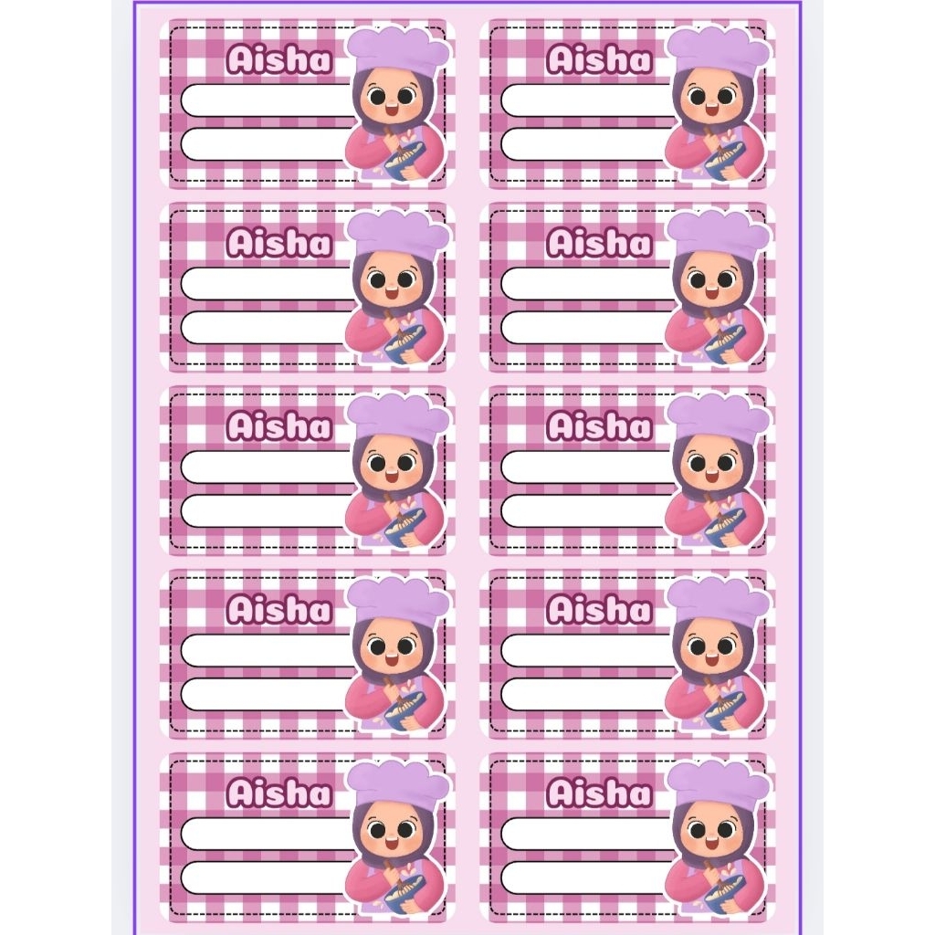 

20 stiker mapel - stiker mata pelajaran