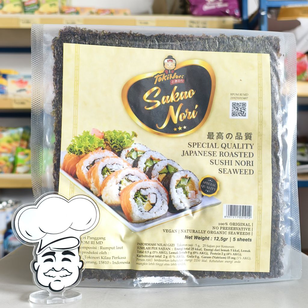 

Sakao Nori / Sushi Nori / Rumput Laut Sakao (Isi 5Pcs)