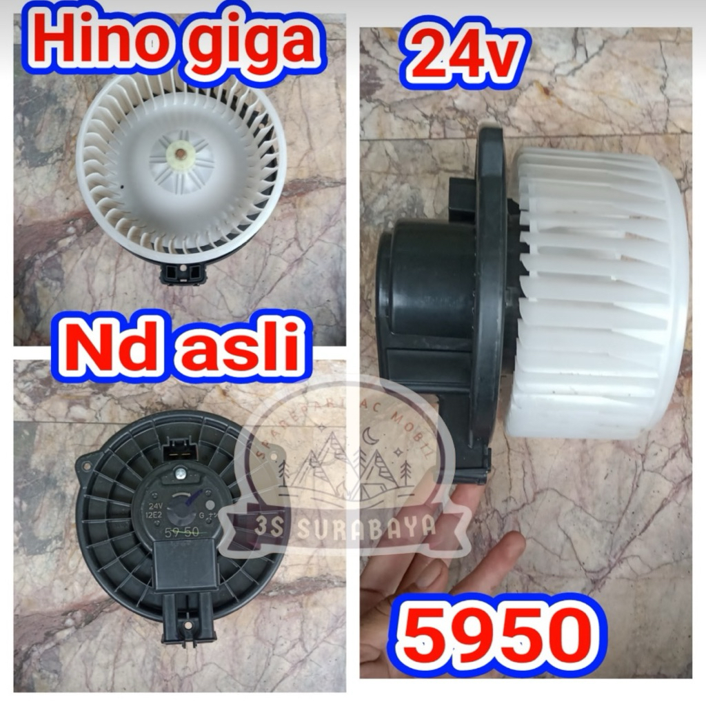 Motor Blower Hino GIGA 24 Volt DENSO ASLI Ac mobil Truck (Baru/New)