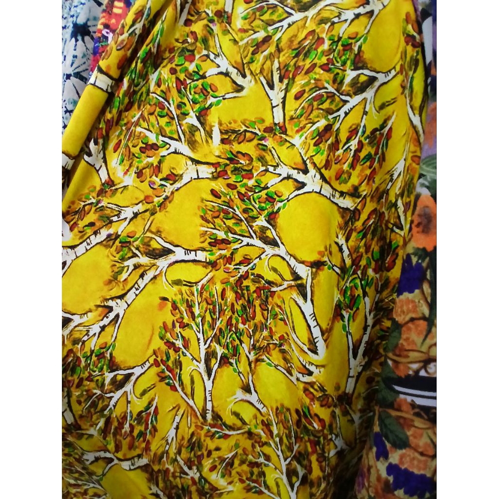 Kain/Bahan moscrepe motif kwalitas premium//Kain moscrepe motif meteran