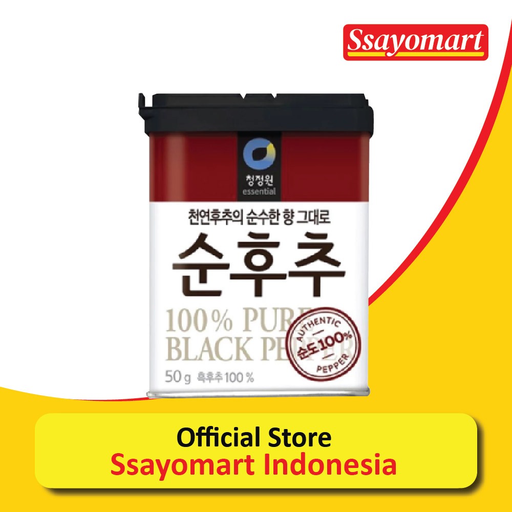 

Chung Jung One Pure Black Pepper Powder 50g Merica Bubuk Lada Hitam Murni Import Korea