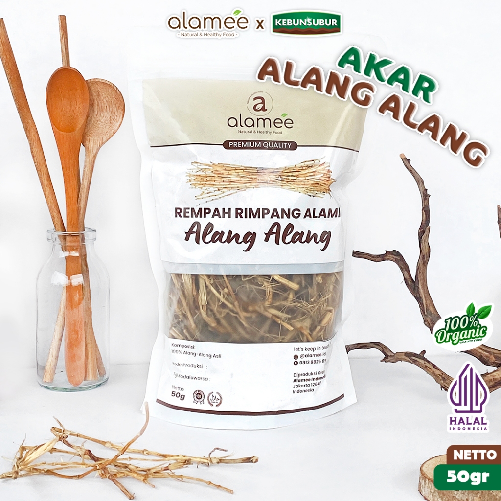 

ALAMEE Alang Alang Akar Rempah Cogon Grass Rempah Rimpang Organik Alami Spice kebunsubur Kebunsubur