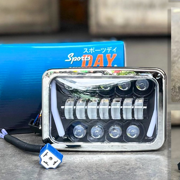 daymaker Led Kotak 16 Mata Set Batok pnp Honda WIN GL100 GL MAX PRO lampu depan motor day sportday