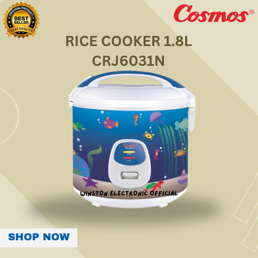 Cosmos Rice Cooker Harmond CRJ-6031 N - 2L/CRJ6031N/CRJ 6031N/CRJ6031 N/ORIGINAL/BERGARANSI RESMI