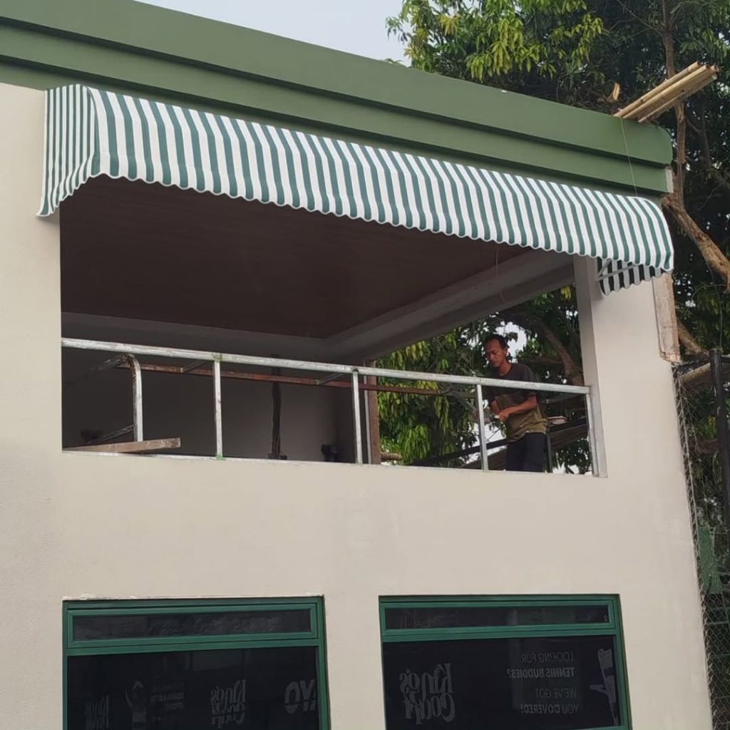 Canopy kain salur - bahan canopy anti air