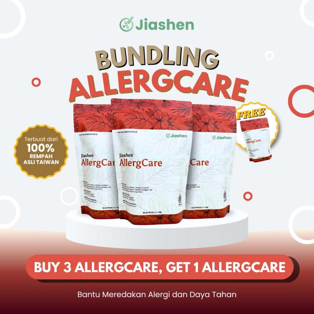 

[Spesial Bundling] Jiashen AllergCare Buy 3 Get 1– Herbal Cina Redakan Alergi & Gatal Alami